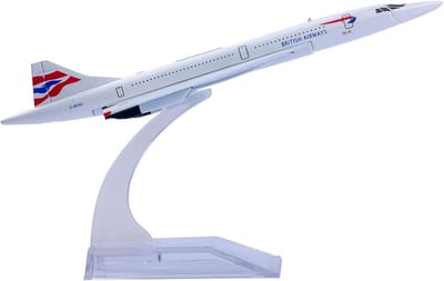Metalen Vliegtuigmodel Concorde G-BOAC voor Collectie en Cadeau