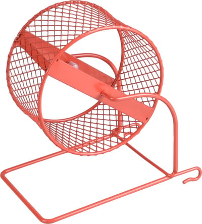 Flamingo Trota - Speelgoed Knaagdier - Ks Looprad Trota Metaal Rood Xs Dia. 11,5cm - 1st - 127452 - 1st