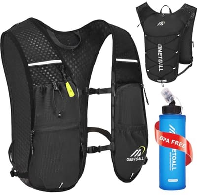 Lichtgewicht Hardloop Vest voor Vrouwen met Waterfles en Hydratatie Rugzak