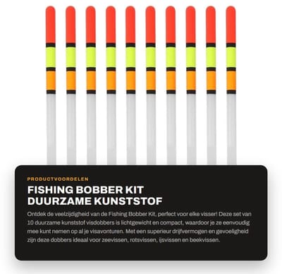 Dailygoody - Fishing Bobber Kit - Duurzame Kunststof Visdobbers