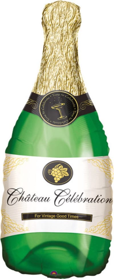 Folieballon Champagne fles