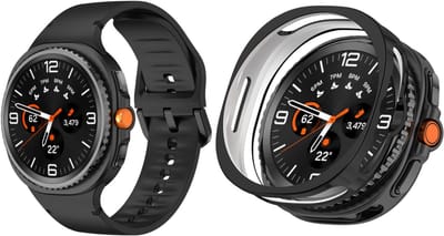 Strap-it 2-in-1 bundel: Siliconen bandje met gespsluiting + TPU Soft case hoesje – zwart – stevig & stijlvol – geschikt voor Galaxy Watch 8 Classic – 46mm