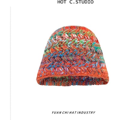 Herfst en Winter Ontwerper Gemengde Kleur Dikke Mutsjes Voor Vrouwen Fietsen Alles-Match Warm Oorbescherming Winddicht Koude Bucket Hat 56-58cm gray