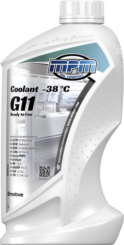 MPM Koelvloeistof -38 graden G11 - 1 liter