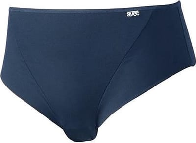 Dames heup slip 3244 - Microfiber - Dames onderbroek - ondergoed - badstof kruisje - Donkerblauw / M