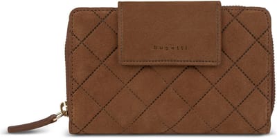 bugatti portemonnee Fabia Ladies Zip Wallet Cognac bruine