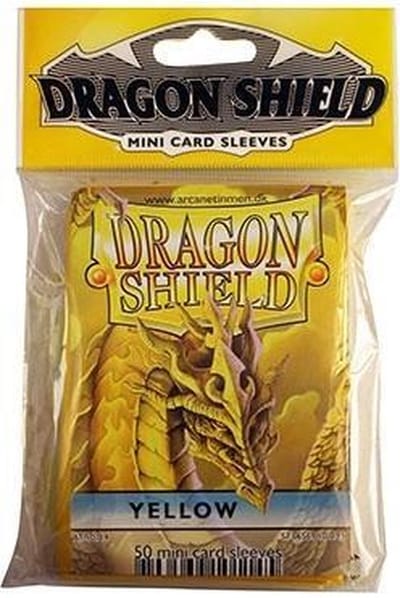 Dragon Shield Card Sleeves: Japanese/Mini Yellow (59x86mm) - 50 stuks