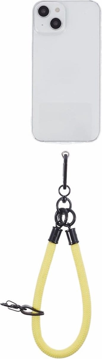Coverup Polskoord met Sleutelhanger - Gevlochten Nylon 8mm - Geel