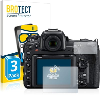 BROTECT - Screenprotector voor Nikon D500 - Folie Beschermfolie Beschermglas matte 3 Stuks