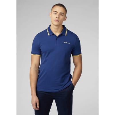 Signature Poloshirt Ben Sherman – Heren – Casual & Stijlvol – Donkerblauw Denim – Maat S