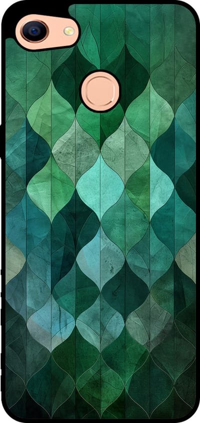 Smartphonica Telefoonhoesje Geschikt voor Oppo F5 met groene bladeren opdruk - TPU backcover case green leaf design - Groen geschikt voor Oppo F5