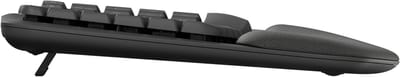 Logitech Wave Keys for Business - Ergonomisch Toetsenbord - QWERTZ Swiss Layout - Draadloos - Grafiet