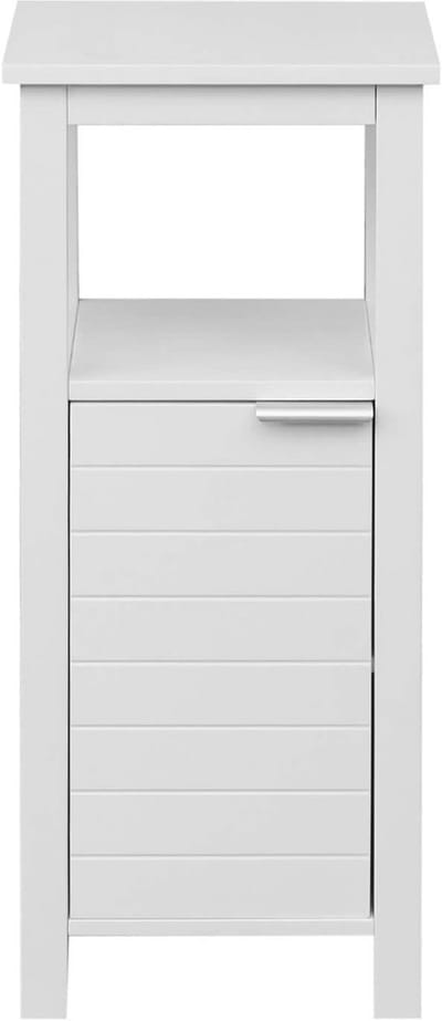 Moderne Witte Locker met Deur voor Badkamer en Keuken - Hygiënisch en Praktisch - Afmetingen: 79 x 34 x 30 cm