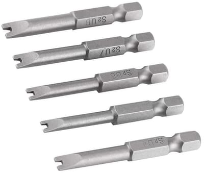 NTHProducts - U-vormige Schroevendraaier Set - 5-delige Set - Ideaal voor Precisiewerk - 50 mm Lengte - S2 Staal - Geschikt voor Klusprojecten - U-vorm...