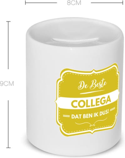 Akyol - de beste collega, dat ben ik dus Spaarpot - Collega - iemand die een collega is - beste ooit - werk - collega - verjaardagscadeau - kado - gift - geschenk - afscheidscadeau - welkomscadeau - verrassing - spaarpot