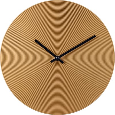 SensaHome Wandklok Havana - Luxe Industrieel Design - Minimalistische Roest Look - Ø30cm - Brons