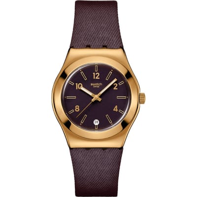 Swatch IRONY MEDIUM HART VAN BURGUNDY Polshorloge YLG413 Paars Dames paars