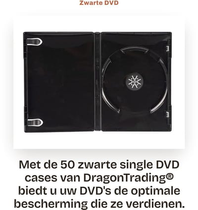 Dailygoods- DVD Cases 50 Stuks - 14mm - DVD Hoesjes Opbergsysteem - Hoge Kwaliteit - Plastic Sleeve - Gratis Verzending