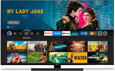 MEDION X14332 (MD 31410) 108 cm (43 inch) QLED TV (Fire TV, 4K Smart TV, Dolby Vision HDR, Dolby Atmos, Netflix, Prime Video)