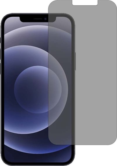 Smartphonica Privacy screenprotector voor iPhone 12 tempered glass geschikt voor iPhone 12