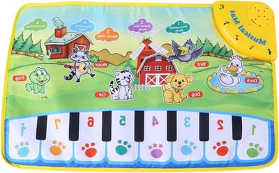 Allecto Plus - Baby Muziek Speelkleed met Dierenpatroon voor Intellectuele Ontwikkeling en Educatief Speelgoed - Perfect Verjaardagscadeau
