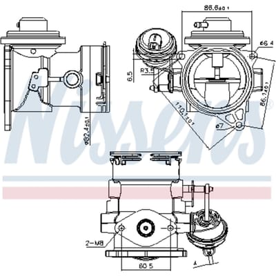 EGR-klep NISSENS 98268