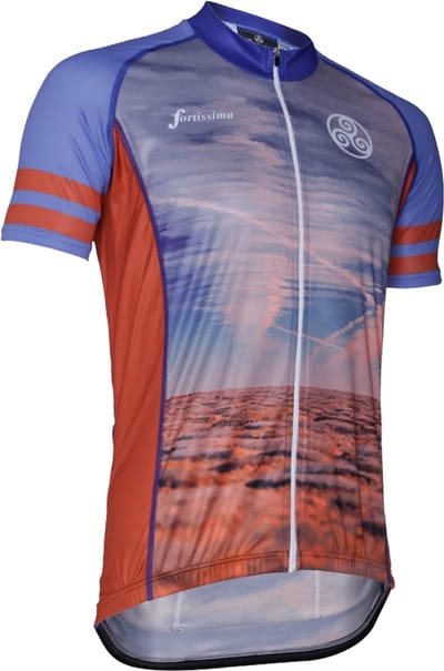 Fortissima Fietsshirt Heren en Dames - Korte Mouwen - Col Du Vam - Maat XS