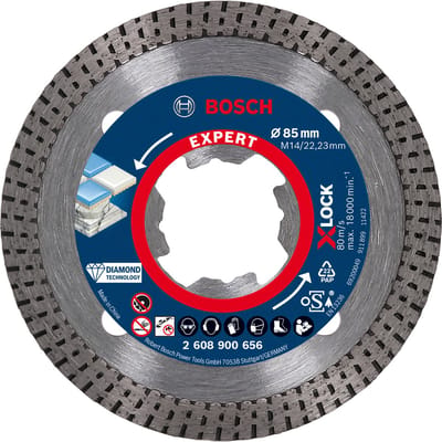 Bosch EXPERT X-LOCK DIAMANTSCHIJF HARD CERAMIC 85 X 2223 X 14 X 10 MM