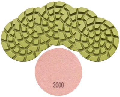 4 Inch Diamant Betonschuurpads 6 Stuks #3000 Harsgebonden Vloerrenovatie Schijven