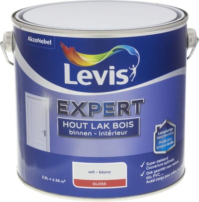 Levis - Expert Hout Lak Binnen Gloss - Wit - 2,5 L