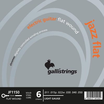 Galli JF-1150 Jazz Flat Flatwound Elektrische Gitaarsnaren (11-50) Light