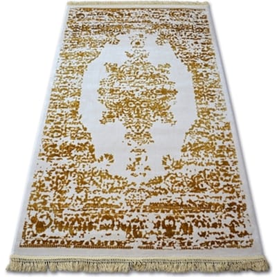 Kleden Rugsx Tapijt ACRYL MANYAS 192AA ivoor / goud 80x300 cm