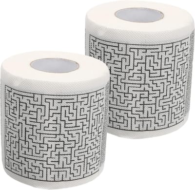 Grappig Toiletpapier - Tissue Rollen - Dagelijks Gebruik - Huidvriendelijk Materiaal - 10x9.5cm - Gekleurd