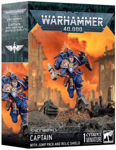 Space Marines Captain with Jump Pack & Relic Shield