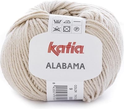 Katia Alabama - 09 lichtbeige - Katoen/Acryl Garen