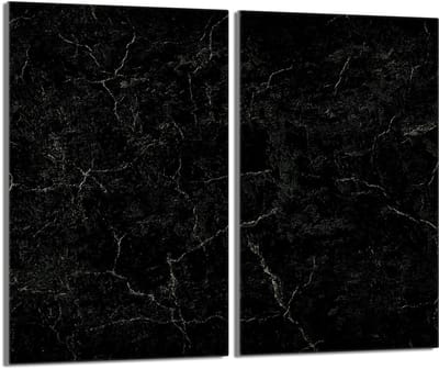 TMK ArtDeko Serie - Glazen Beschermplaat - 30x52cm - Marble Design
