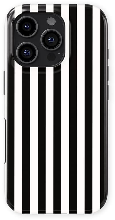 DripCase Gestreept Hoesje geschikt voor iPhone 16 Pro | Backcover met Mag | Stripes Motief | Trendy Case geschikt voor iPhone 16 Pro met Strepen Piano Lane