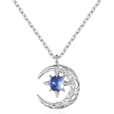Mode licht van sterren en maan charme ketting delicate sleutelbeen sterren strass ketting ketting voor vrouwen sieraden