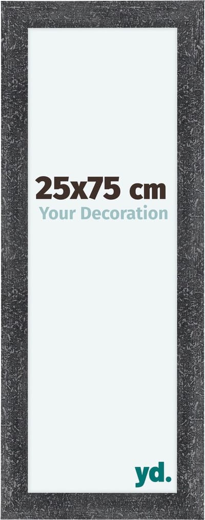 Your Decoration - Fotolijst 25x75 cm - MDF - Grijs Geveegd - Como