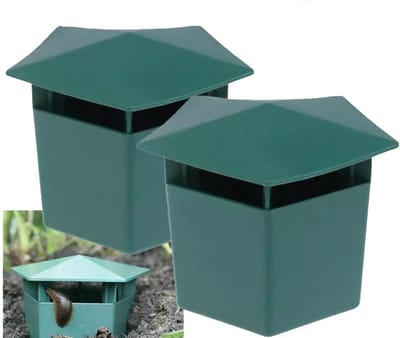 2-pack slakkenvallen – Herbruikbare slakkenvangers – Slakkenvallen voor tuin en moestuin – Geschikt voor tuinen, moestuinen, bloembedden en aangelegde groengebieden