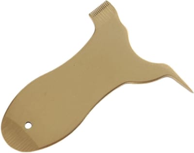 Wimperkam Tool - Wimperpermanent Hulpmiddel - Wimpers Krullen - Twee-in-één Ontwerp - 10 x 6 x 1 cm - Zilverkleurig