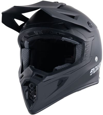 MOTOBLOUZ SKUD BASIS Crosshelm - ECE 22.06 Goedgekeurd - Helm voor Motor, Scooter, Brommer - Motor Crosshelm - Volledig zwart - M