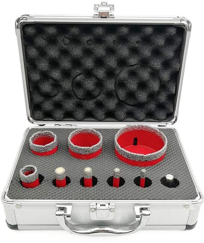 Diamantboor Boorset - Tegelboor Kit - Tegels Boren - Vacuüm Gesoldeerd - 6-68 mm - Nikkel