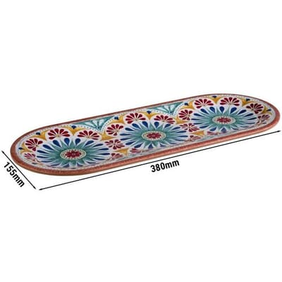 GGM Gastro (6 Stück) Teller - ARABESQUE - Melamin - 380x155mm