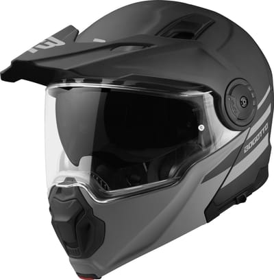 Bogotto FG-102 Duo Mat Zwart Fiberglas Systeemhelm - Helm