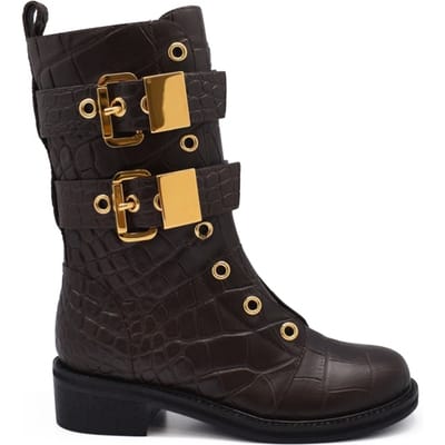 Giuseppe Zanotti Leren laarzen Bruin