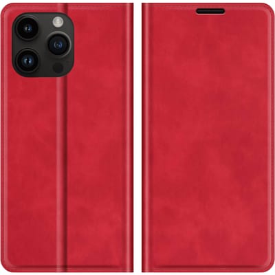 Just in Case iPhone 15 Pro Magnetisch Portemonnee Hoesje Rood