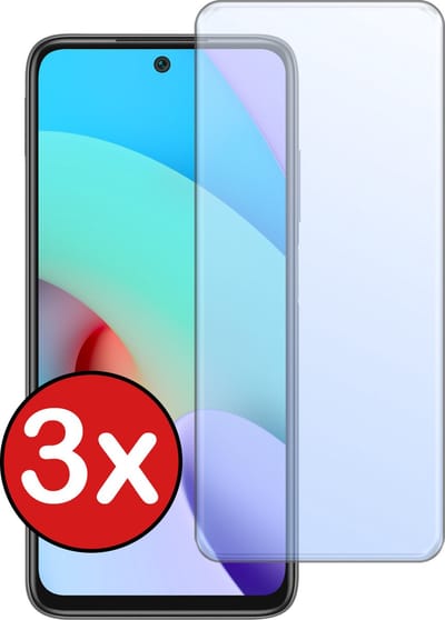 Screenprotector - 3 Stuks - Geschikt voor Xiaomi Redmi 10 2022 - Extra Sterk - Beschermglas - Gehard Glas - Tempered Glass - Screen Protector