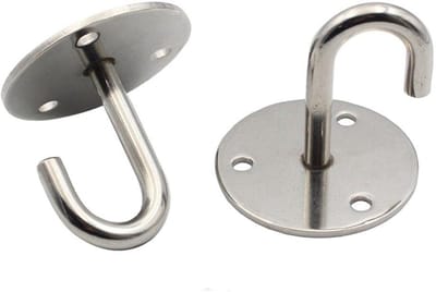 Ceiling hook for ceiling fan, yoga and hanging plant made of stainless steel small