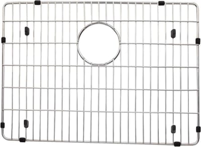 Gootsteen rooster - Keuken beschermer - Keuken organiseren - Roestvrij staal - 48 x 35 cm - Gepolijst